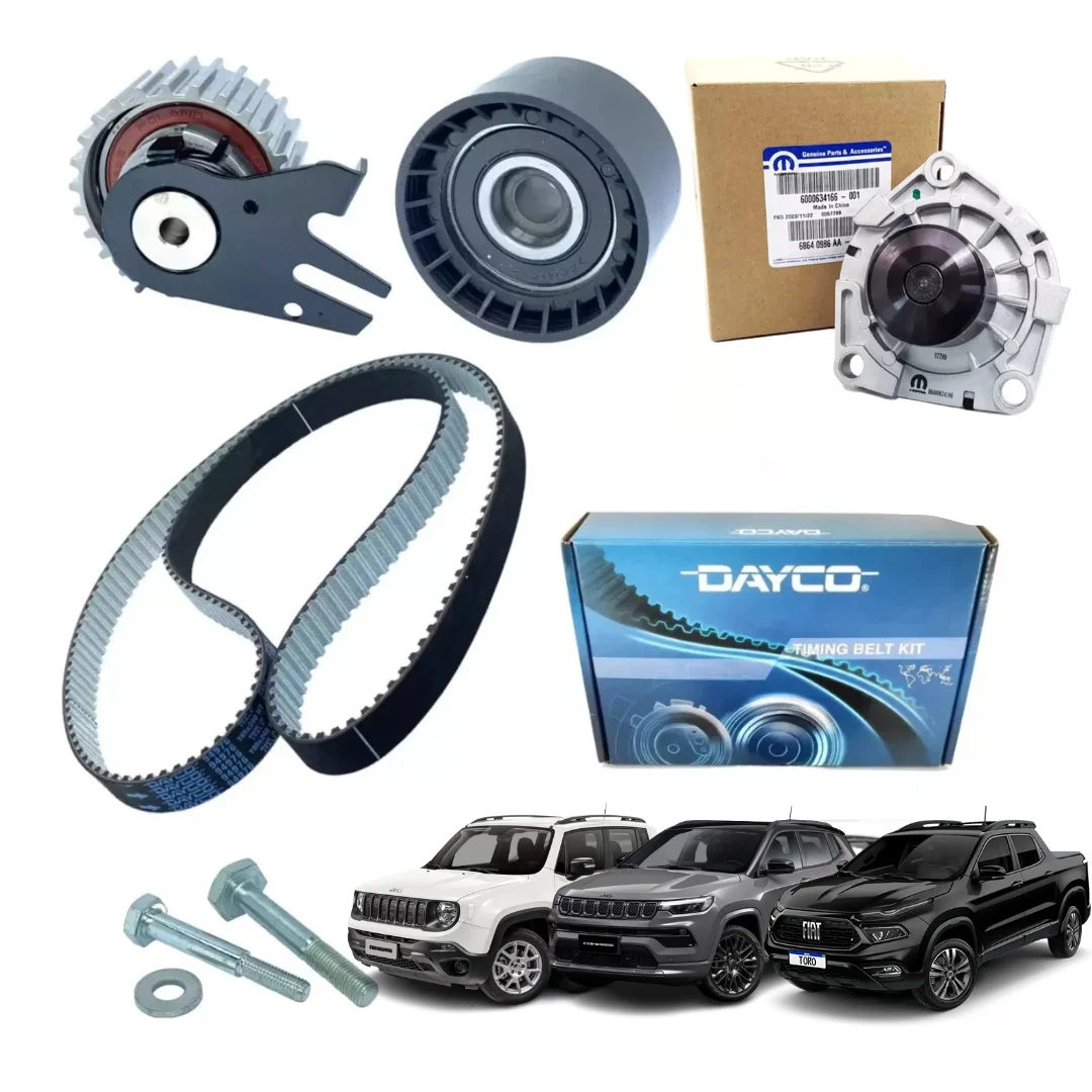 Kit Correia Dentada C/ Bomba D Agua Renegade Toro Compass Diesel