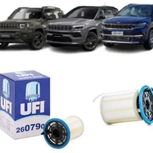 Filtro Combustível UFI2607900 TORO, COMPASS, RENEGADE, RAMPAGE 2.0 Diesel 2017-2019