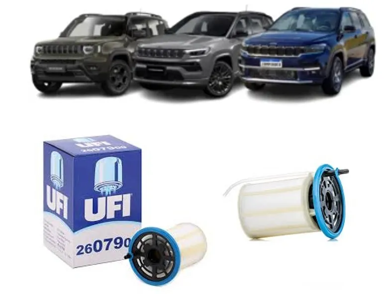 Filtro Combustível UFI2607900 TORO, COMPASS, RENEGADE, RAMPAGE 2.0 Diesel 2017-2019
